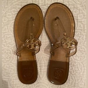 Tory Burch Mini Miller Jelly Thong Sandal - Brown